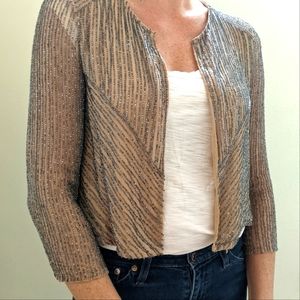 Parker XS beaded sequin short jacket